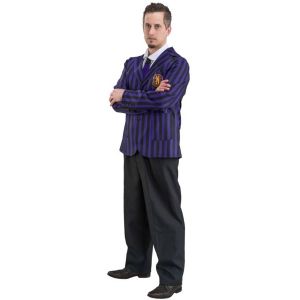Ruedelafete Uniforme Homme dans Mercredi © noir/violet adulte, L