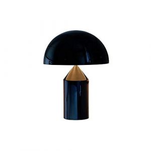 OLUCE lampe de table ATOLLO MOYENNE (Extérieur noir, intérieur blanc - Métal)