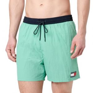 Tommy Hilfiger Slip de Bain Homme Medium Drawstring avec Cordon de Serrage, Vert (Fort Green), S