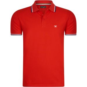 Cappuccino Italia Polo Applique Pique Rouge
