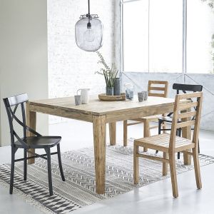 Bois Dessus Bois Dessous Table extensible en bois de teck recyclé 10 à 12 couverts