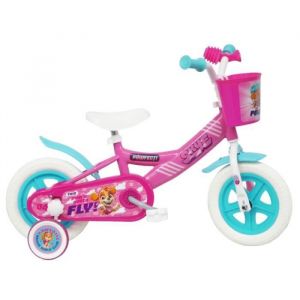 Paw Patrol vélo Bébé – Fille, Rose, Vert, 10 pollici