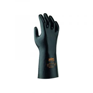 Uvex Gants de protection chimique RUBIFLEX NB35A ESD EN 388 (Lot de 10 paires) Noir 11 - Noir