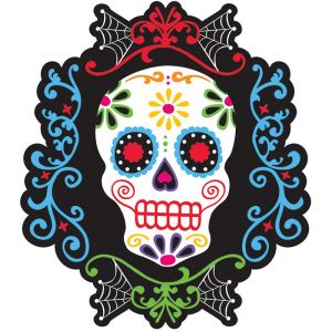 Décoration murale tête de mort mexicaine