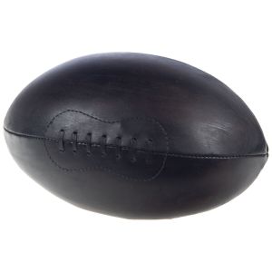 Image de Amadeus Ballon de Rugby en cuir - Noir - Cuir