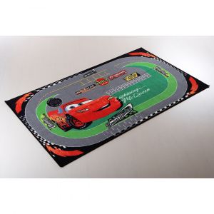 Tapis pour gar&ccedil;on circuit Disney Cars Racing Multicolore 133x190