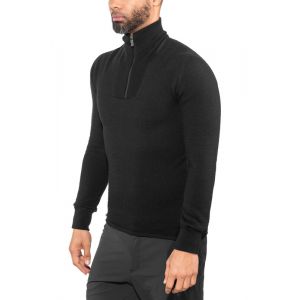 Woolpower Sous pull unisexe Zip Turtleneck 400 - Couleurs - Tailles: noir - XL