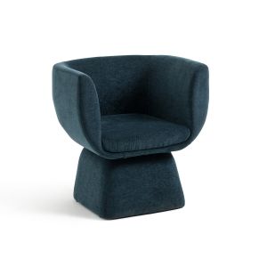 Image de Fauteuil velours, Corole Bleu Pétrole Taille Taille Unique