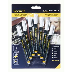 Securit Feutre-craie 1-2 mm blanc (lot de 7) - 1-2 mm