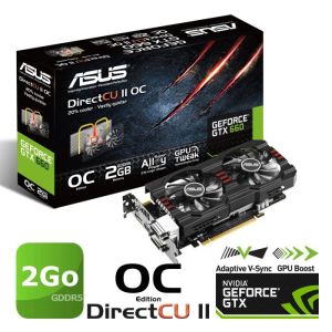Asus GTX660-DC2OCPH-2GD5 - Carte graphique GeForce GTX 660 DirectCU II 2 Go GDDR5 PCI-E 3.0