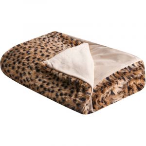 Beliani Couvre-Lit 150 X 200 L&eacute;opard Kudeli