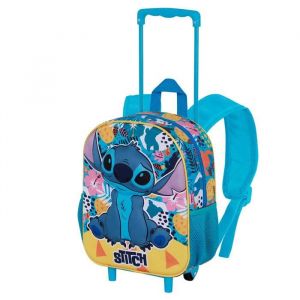 Karactermania Disney Lilo et Stitch Colors-Sac à dos 3D à Roulettes Petit, Turquoise, 26 x 34 cm, Capacité 7 L