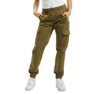 Urban classics Pantalon Femme Urban Classic Cargo 26 vert olive