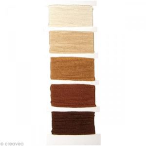 Rayher Fil coton ""Stitch & Knot"" - Brun-Noisette