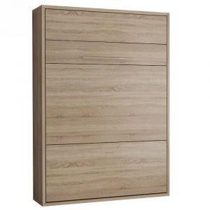 Image de Inside75 Armoire lit escamotable MYKONOS personnalisable couchage 140*200 cm. - natural