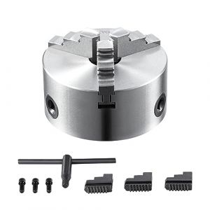 Mandrins à 3 mâchoires - VEVOR - Mandrin de Tour à 3 Mors à Auto-centrage 125 mm pour Meulage Perçage