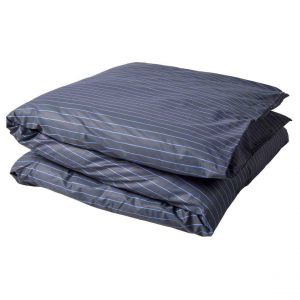 Declikdeco Housse de couette Line Blue