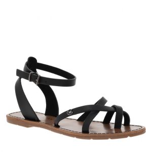 Chattawak Nu-pieds Perla en cuir orange à boucle à ardillon