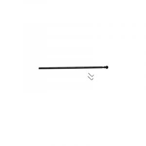 Ateliers 28 2 x Tringle de vitrage Extensible avec Embout Boule - Ronde diamètre 7 - Métal (Noir