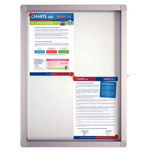 Image de Franken Showcase ECO Whiteboard 53x70,4x4,5cm with Swing Doors