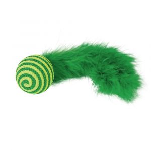Balle pour chat avec hochet et plume Nobby Pet