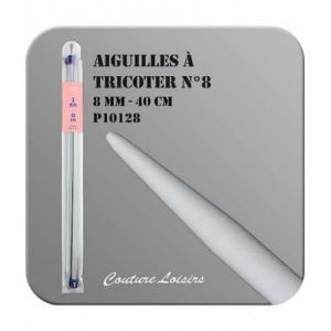 Aiguilles à Tricoter de 40cm en plastique n°6,5 à n°20 - Distrifil -