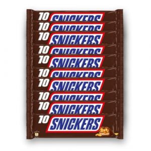 Snickers Lot de 100 Barres de 50g - 5kg