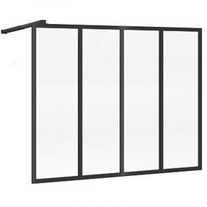 Pare muret au style industriel - Noir mat - 120 x 100 cm - ZONIVRA