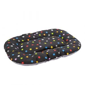 Image de Coussin Rembourr&eacute; pour Chien et Chat, Made in Italy, Panier Animaux Doux Double-Face, Lit pour Animal Confortable et Facile &agrave; Nettoyer - &Eacute;toiles