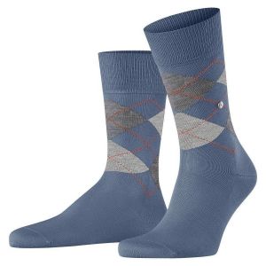 Burlington Manchester M SO coton motif fantaisie 1 paire, Chaussettes Homme, Bleu (Jeans Melange 6274) nouveau - écologique, 40-46