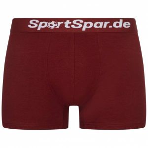 Sportspar.de Hommes "Sparbuchse" Boxer-short vin rouge