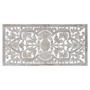 Tête De Lit - Blanc - 163 X 81 Cm - Bois Mdf
