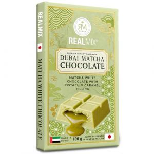 REALMIX Chocolat blanc Matcha Caramel Matcha 100 g &ndash; Duba&iuml; UAE