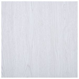VidaXL Planches de plancher autoadhésives 5,11 m² PVC Blanc