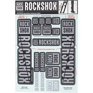 Rockshox Kit stickers pour fourche 35 mm blanc