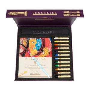 Sennelier Pastels à l'huile Coffret carton magnétique 12 pastels