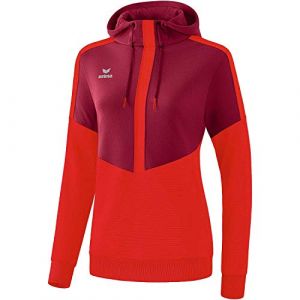 Erima Sweat à Capuche Squad 36 bordeaux/rouge