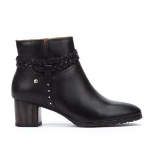 Pikolinos Pour femme. Bottines en cuir Calafat noir - Hauteur du talon