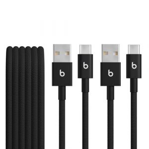 Beats By Dre Câble de charge BEATS Coffret de deux cables tissés USB-A vers