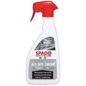 Spado Nettoyant alu inox chrome 2 en 1 - 500 mL - Nettoyant métaux