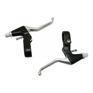 Image de E'newton Leviers de frein vélo City/VTT aluminim argent-noir pour canti