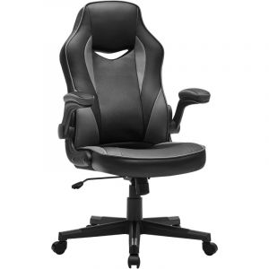 Songmics Chaise de bureau - OBG064B03 - Accoudoirs rabattables - Hauteur réglable - Inclinaison libre