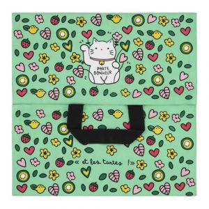 Derri&egrave;re la porte Sac &agrave; tarte ZAZIE2 mod&egrave;le Chat bonheur