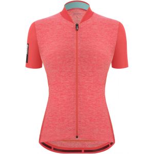 Santini Colore Puro Shortsleeve Jersey Women, rose L Maillots route