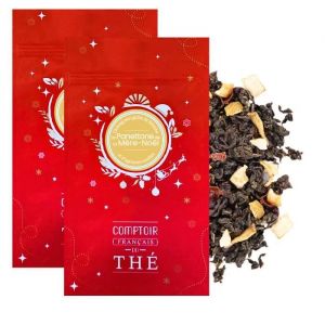 2x100 grammes de thé "Panettone de la Mère Noël - Oolong de Noël aux notes de brioche et d'agrumes - COMPTOIR FRANCAIS DU THE