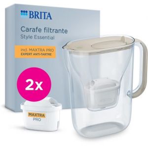 Brita Style Essential Sable + 2 cartouches MAXTRA PRO