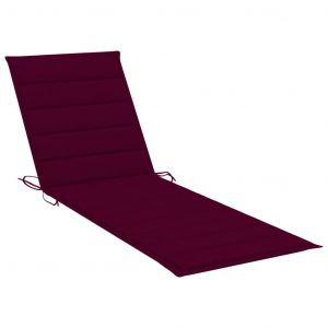 Image de VidaXL Coussin de chaise longue Rouge bordeaux 200x70x4 cm Tissu