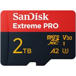 Sandisk Extreme PRO microSDXC UHS-I U3 2 To + Adaptateur SD