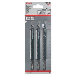 Bosch 2608637944 - Lame de scie sauteuse T 344 D, Speed for Wood, lot de 3