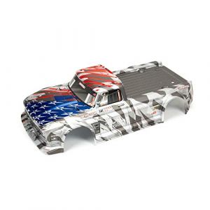 Image de Arrma Infraction 6s Blx Carrosserie Peinte Argent/rouge